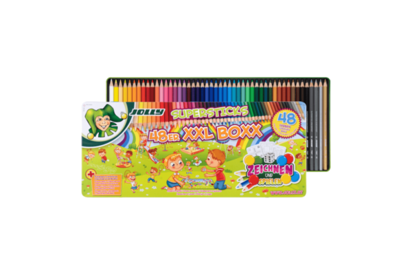 Buntstifte 48 Farben mit Spielen