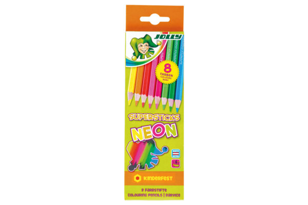 Supersticks Neon 8 Colours, coloured pencil