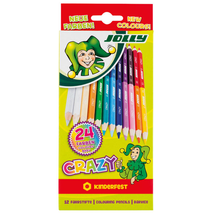 Supersticks Crazy 24 colours colouring pencils, two colours in one pencil