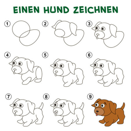 Einen Hund zeichnen