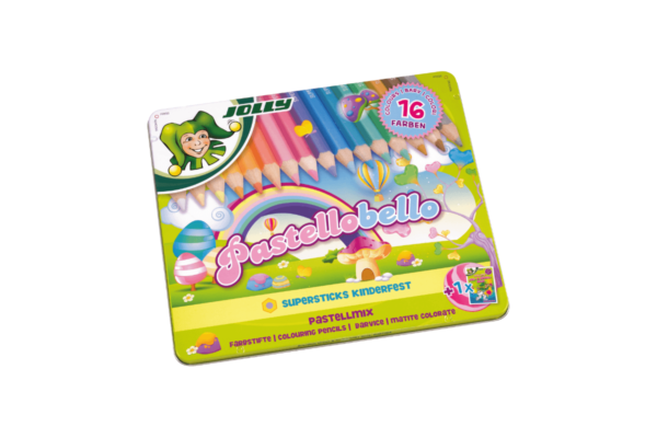 Colouring pencils with colouring book