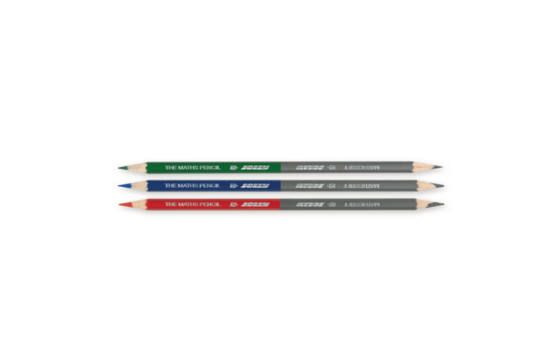 Mathestift - Bleistift und Buntstift in einem