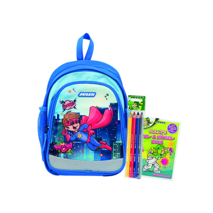 Kindergartenrucksack Superhero blau