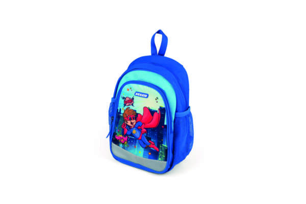 Kindergartenrucksack Superhero blau