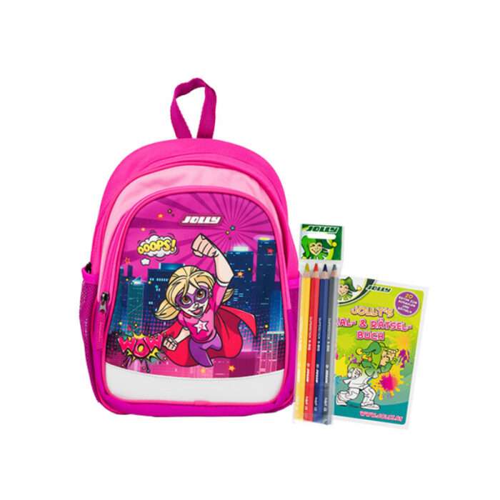 Kindergartenrucksack Superhero Pink