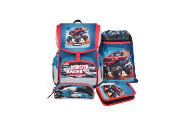 Schultaschen Set 46 Teile Monster Racer