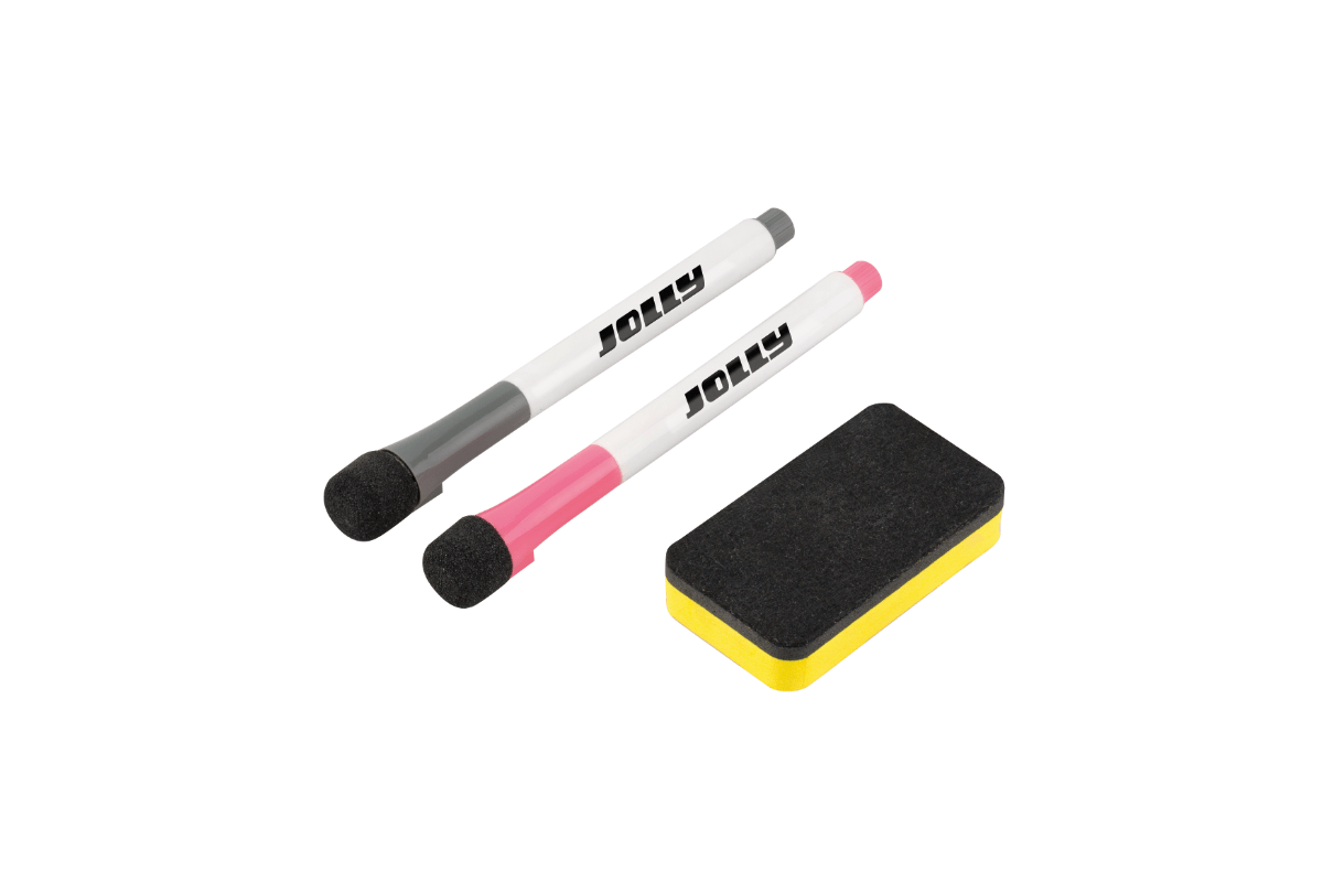 Stifte und Radierer für Wochenplaner, Magnettafel