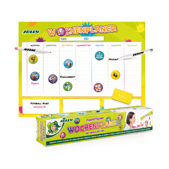 Wochenplaner, Magnettafel