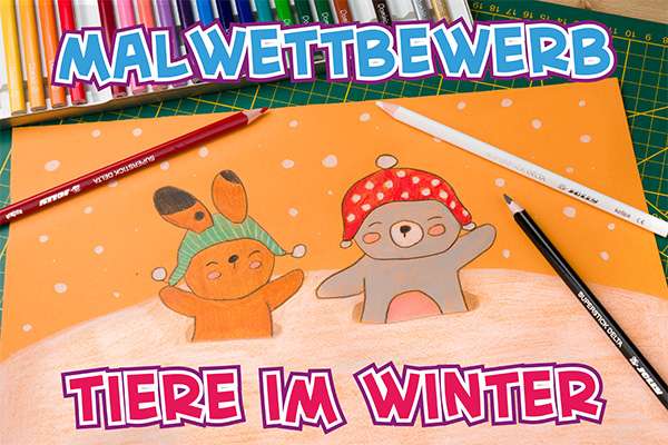 Malwettbewerb Tiere im Winter 