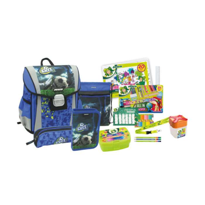 9940-9363 Football Schultasche mit Zubehör