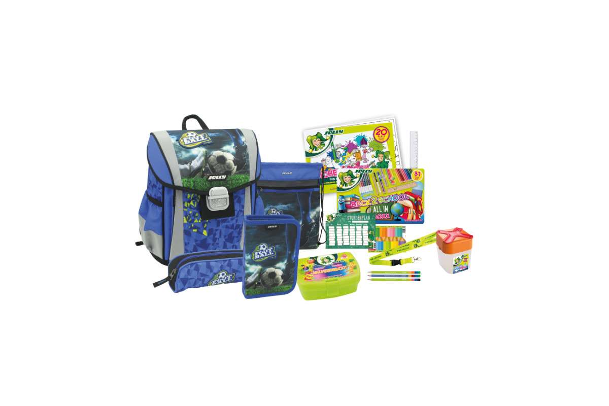 9940-9363 Football Schultasche mit Zubehör