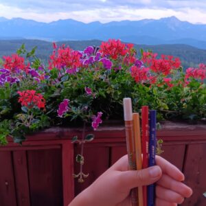 Malen am Balkon
